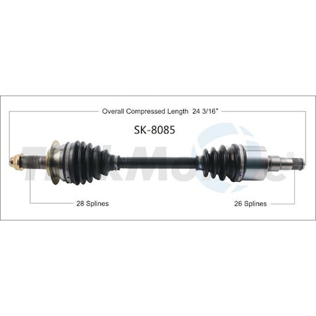 Surtrack Axle Cv Axle Shaft, Sk-8085 SK-8085
